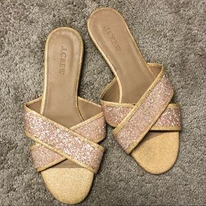 J. Crew Glitter Sandal